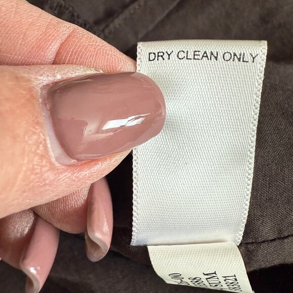 Women's Banana Republic Brown‎ A-Line Skirt with Ribbon Detailing Size 4 - Picture 6 of 10